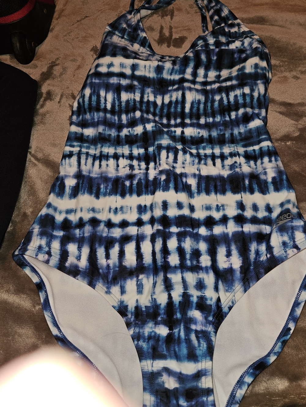 Speedo One Piece Swim Suit Ladies sz 8 Tye Dye New Without Tags